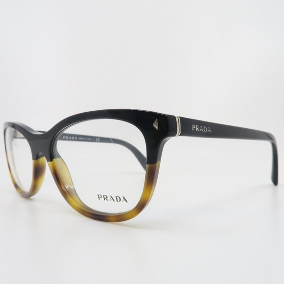 Prada Accessories - Prada VPR 05R TKA-1O1 53mm Cat Eye Black & Havana